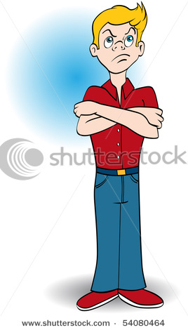 Impatient Angry Young Man Or Boy With An Attitude In This Stock Photo