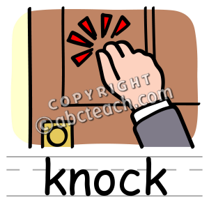 Knock On Door Clipart Clip Art  Basic Words  Knock