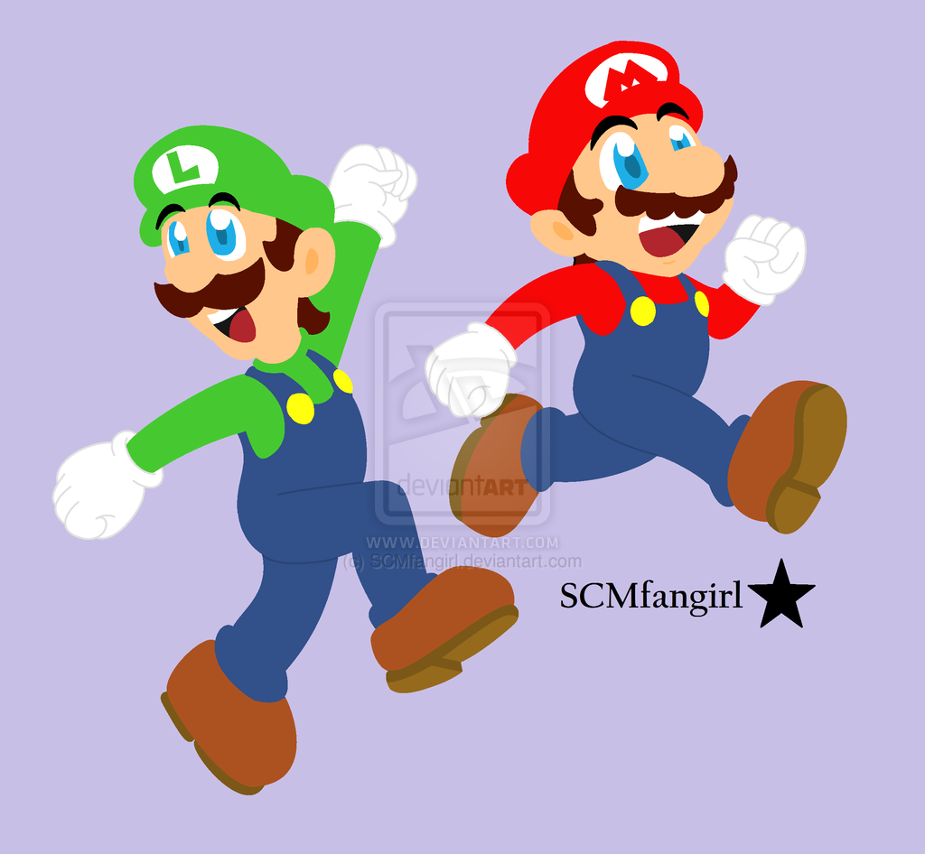 Mario And Luigi By Scmfangirl D6047am Png
