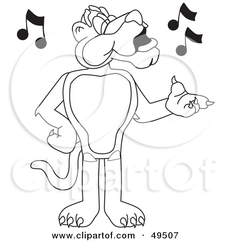Panther Football Clip Art Mascot Clipart Image Of A Mean Pictures To