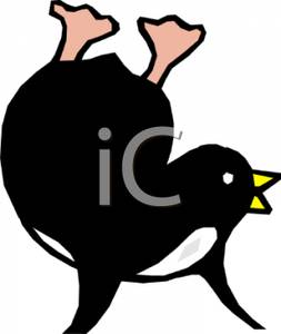 Penguin Dancing   Royalty Free Clipart Picture