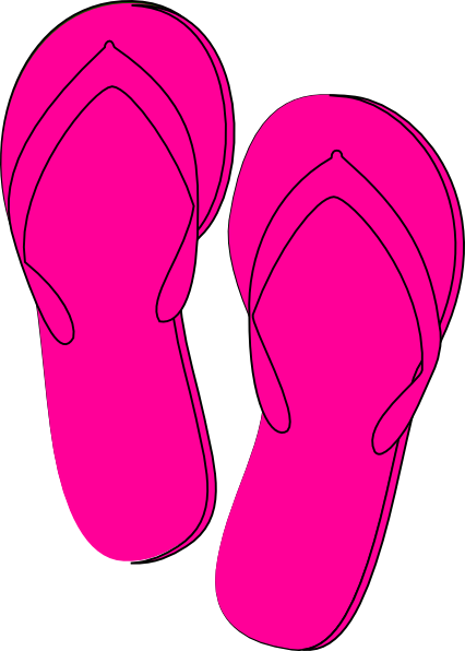 Pink Flip Flops Clip Art At Clker Com   Vector Clip Art Online