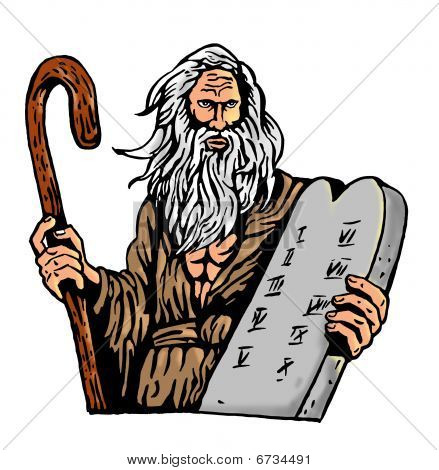     Ten Commandments On Stone Tablet Stock Photo   Stock Images   Bigstock