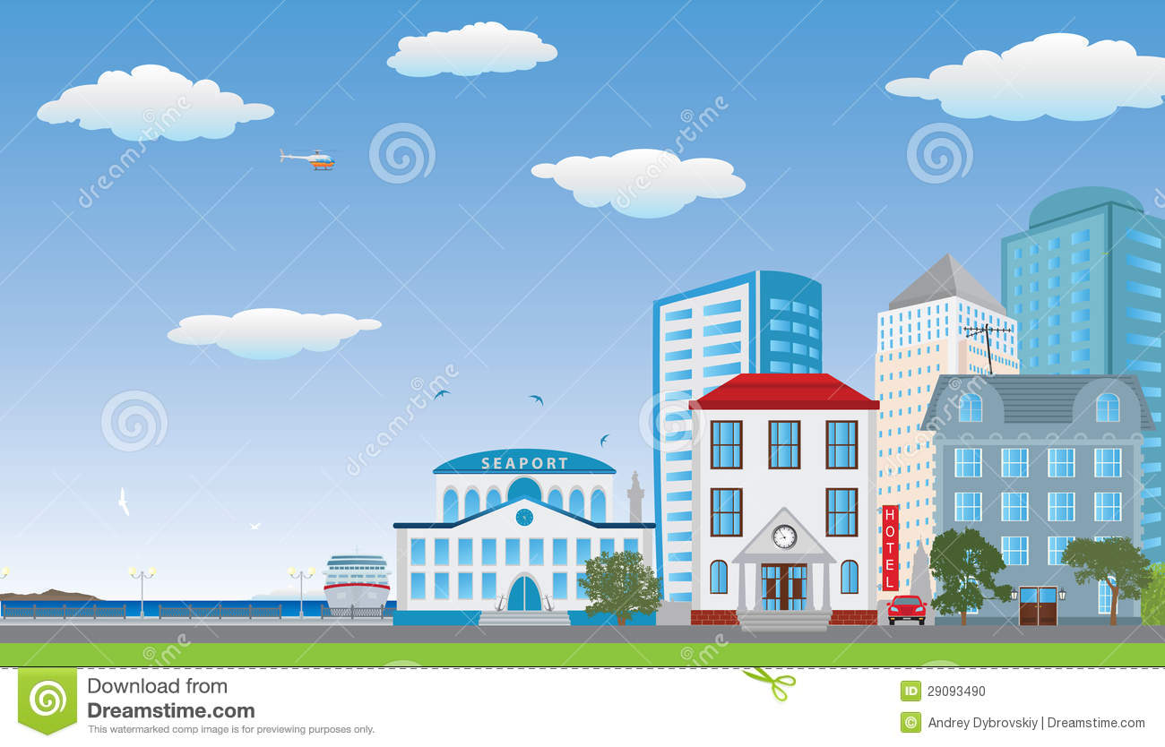 The Row Of Houses  Stock Photo   Image  29093490