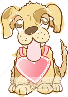 Valentine Puppy   Christian Heart Clipart