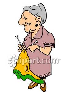 Woman Knitting Clipart Old Woman Knitting Clipart