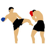 Boys Fighting Muay Thai Stock Vectors Illustrations   Clipart
