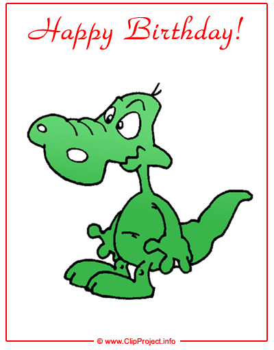 Clip Art Title  Funny Crocodile   Happy Birthday Clip Art Free