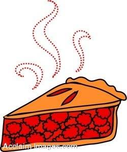 Clipart Illustration Of A Piece Of Raspberry Pie