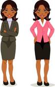 Clipart Of Confident Business Women