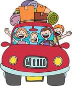 Clipart Of Road Trip With Family Cartoon K16341393   Search Clip Art