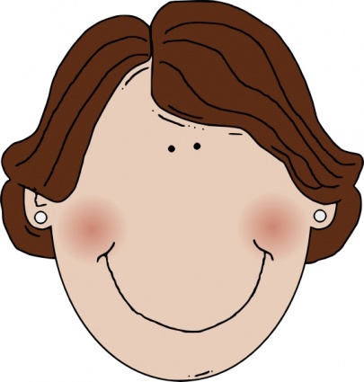 Download Middle Aged Woman Brown Hair Clip Art Vector Free