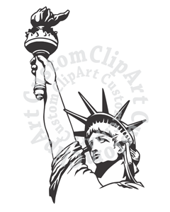 Pat Lady Liberty Custom Clip Art