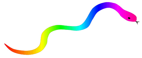 Rainbow Serpent Sketch Clipart 13 Cm Long   This Clipart Dra
