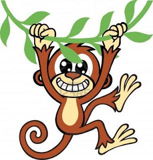 Clip Art Monkey Banana Tree