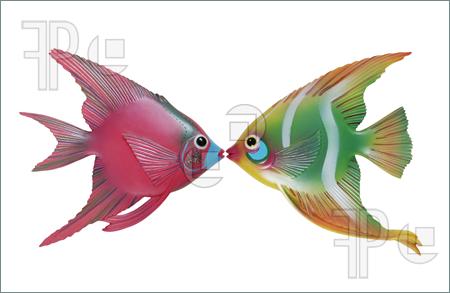 Cute Kissing Fish Clipart