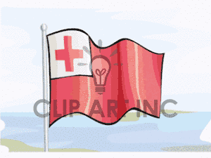 Flag Of Tonga Red Cross