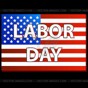 Happy Labor Day American   Vector Clipart