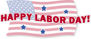 Happy Labor Day On American Flag With Stars Happy Labor Day To