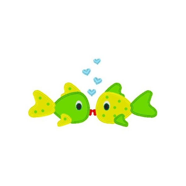 Kissing Fish Mega Hoop Design   Nobbieneezkids   Cliparts Co