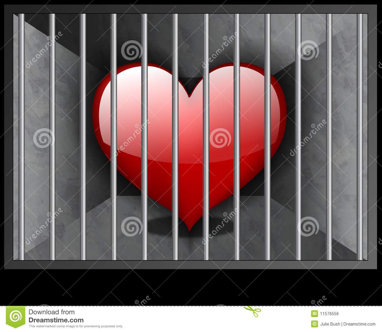 Love Behind Bars Royalty Free Stock Image   Image  11576556