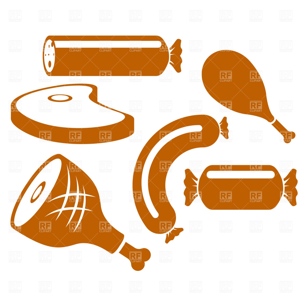 Meat Products Icon Set 1232 Icons And Emblems Download Royalty Free