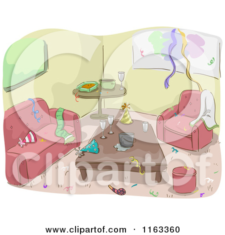 Messy Classroom Clipart Messy Living Room After A