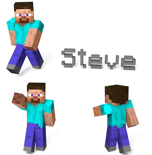 Minecraft Steve Clipart Of Minecraft Steve Placed