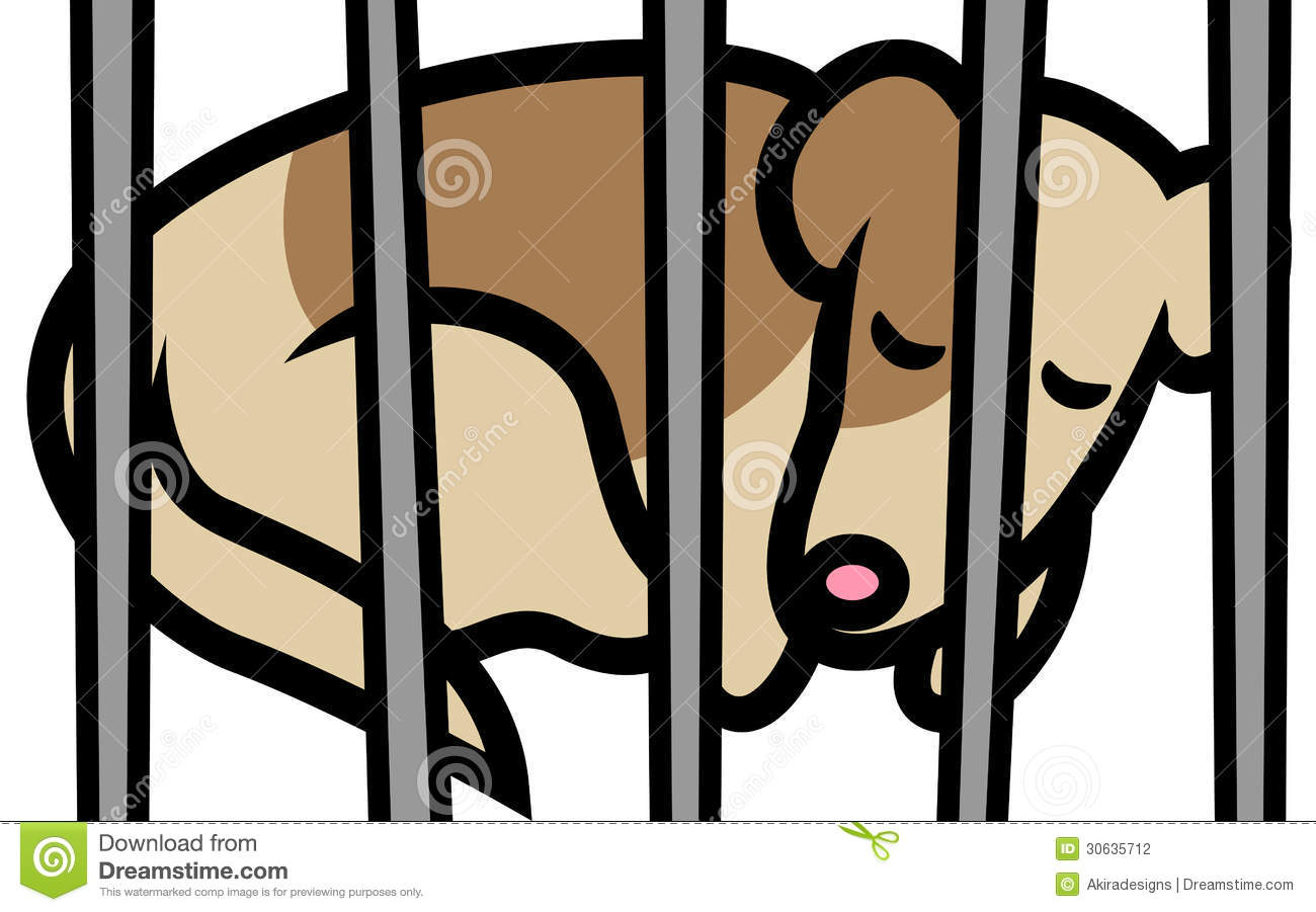 Of Abandoned Dog Or Puppy In Shelter Behind Bars Animal Cruelty