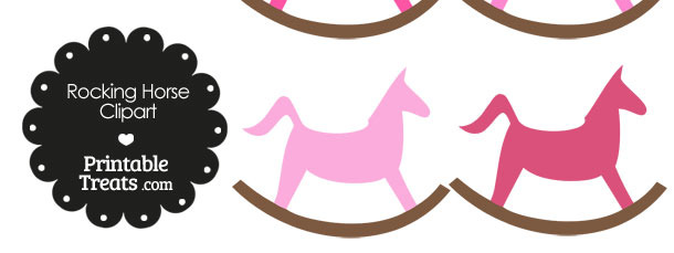 Pink Rocking Horse Clipart