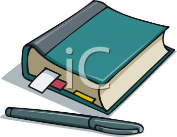 Planner Book With Pen Clip Art Clipart   Free Clipart