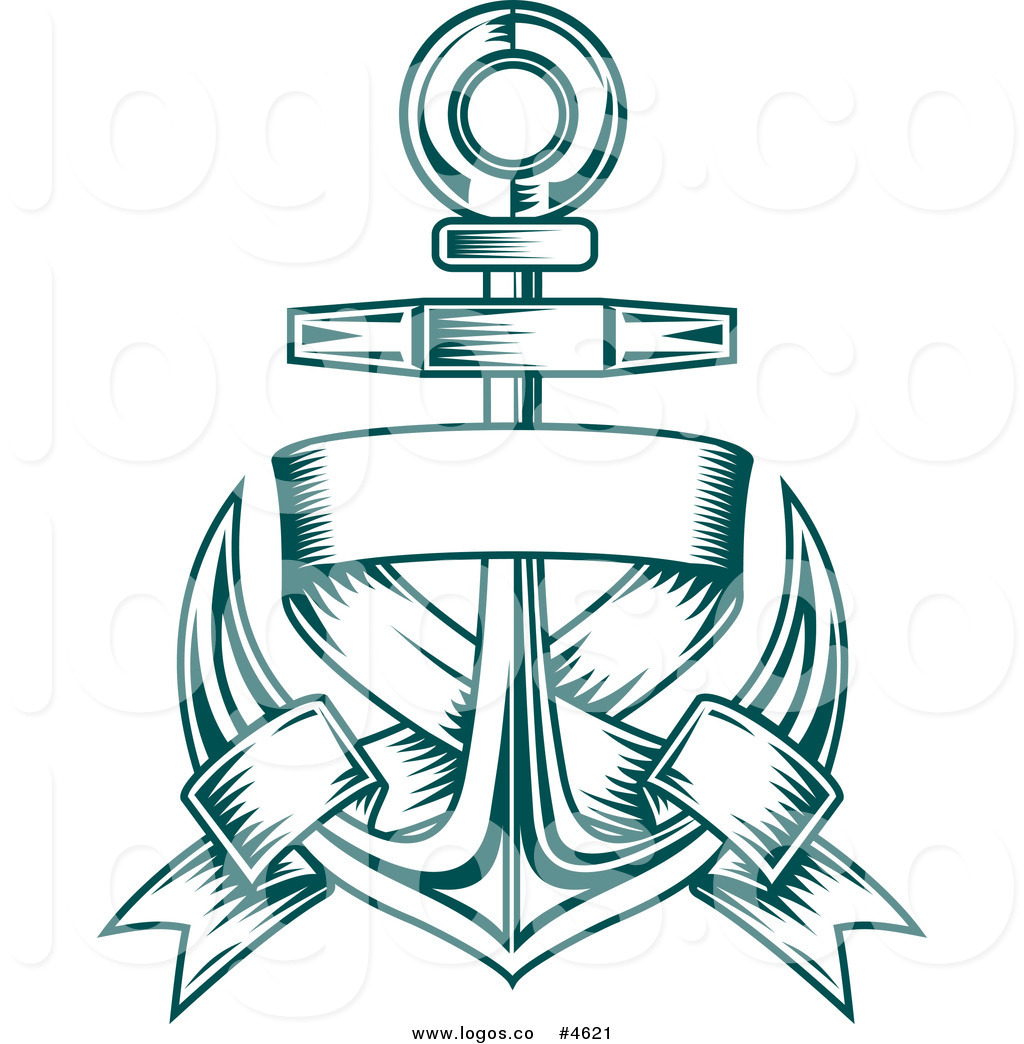 Royalty Free Nautical Anchor And Blank Text Banner Logo By Seamartini
