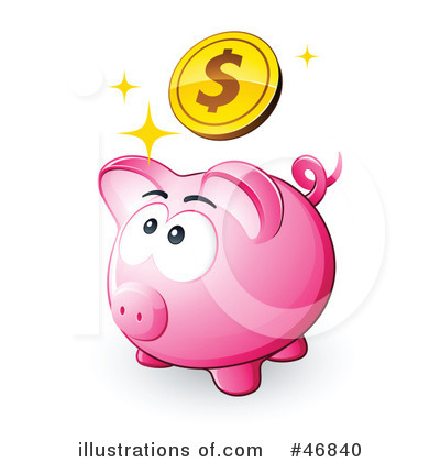 Royalty Free  Rf  Piggy Bank Clipart Illustration By Beboy   Stock