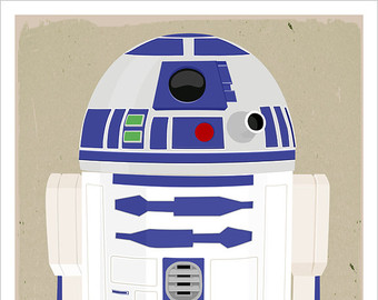 Star Wars Poster R2d2 Poster   13x19 Print   Starwars R2 D2 Character