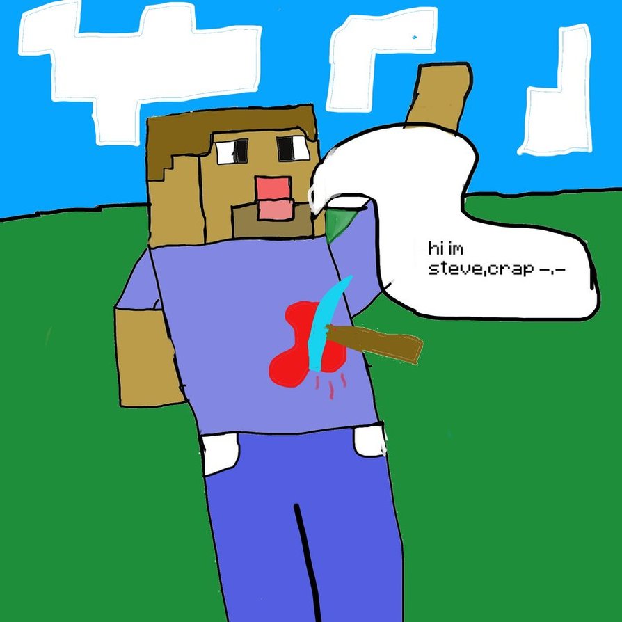 Steve Plays Minecraft By Cameronspawnable Clipart   Free Clip Art