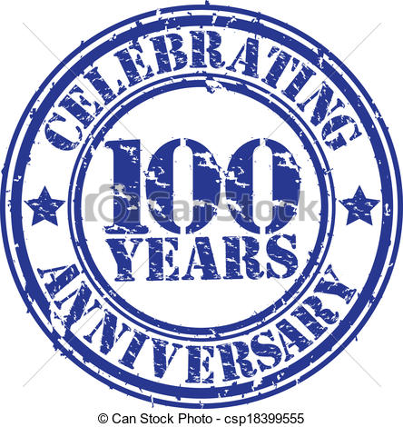Vector   Celebrating 100 Years Anniversary G   Stock Illustration