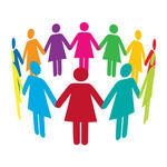 Vector Circle Of Colourful Women Vector Circle Of Colourful People    