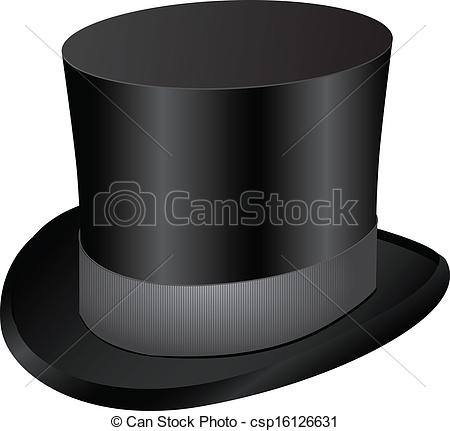 Vectors Of Cylinder   Headdress   Vintage Mens Dress   Black Top Hat