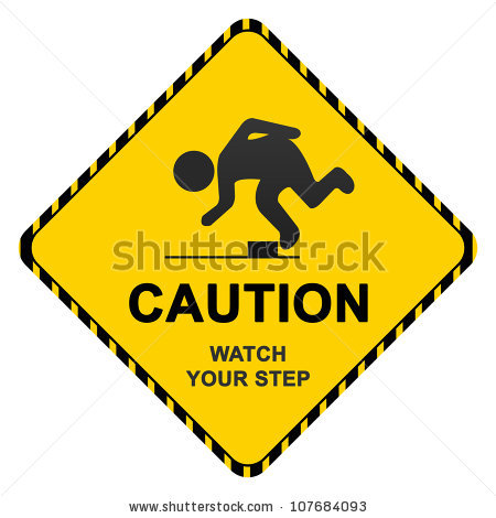 Watch Your Step Clipart