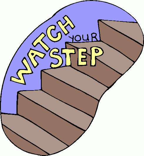 Watch Your Step Clipart   Watch Your Step Clip Art