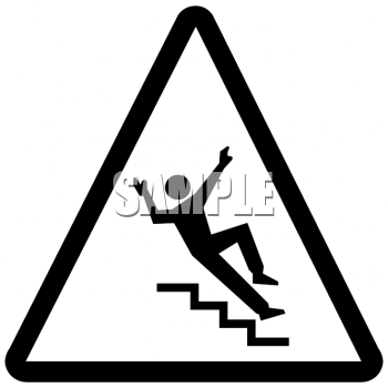 Watch Your Step Sign   Royalty Free Clip Art Image