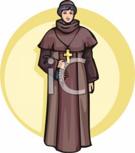0511 0712 2117 3633 Franciscan Monk Clipart Image Jpg