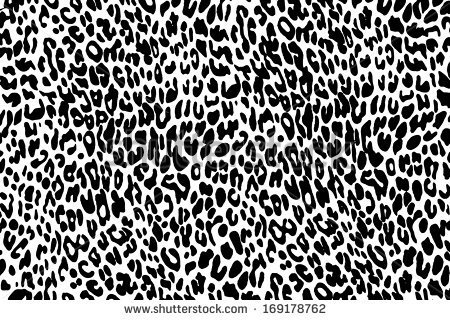 Black And White Cheetah Print Clip Art Vector Black And White
