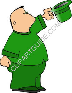 Clip Art Image Of A Man Showing Respect