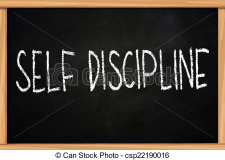 Clipart Of Self Discipline   Self Discipline Illustration Of Chalk