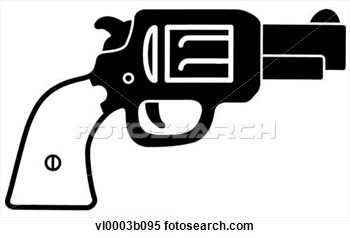 Clipart   Pistol  Fotosearch   Search Clipart Illustration Posters