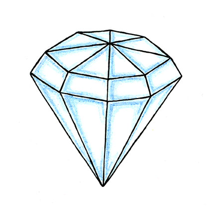 Diamond Drawing   Clipart Best