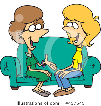 Friends Clipart  437543 By Ron Leishman   Royalty Free  Rf  Stock    