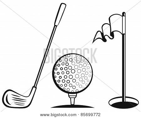 Golfafbeeldingen Stockfoto S   Illustraties   Bigstock