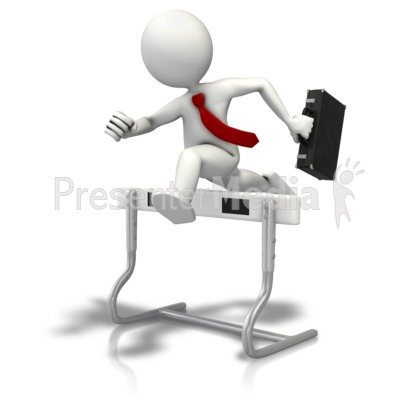 Hurdles To Business   Presentation Clipart   Great Clipart For    